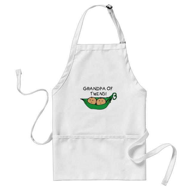 Grandpa of Twins Pod Standard Apron (Front)