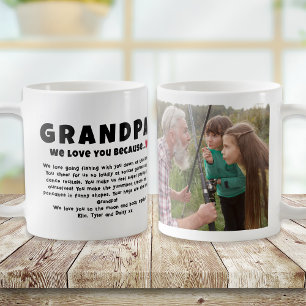 Grandpa Personalised Photo Gift from Kids Coffee Mug