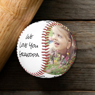 Grandpa Personalised Photos Baseball