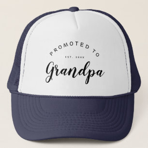 Grandpa   Personalized Baby Announcement Trucker Hat