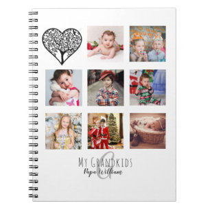 GRANDPA PHOTO COLLAGE GIFT PROUD GRANDAD NOTEBOOK
