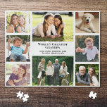 Grandpa Photo Collage Jigsaw Puzzle<br><div class="desc">Give the world's greatest grandpa a fun custom photo collage jigsaw puzzle that he will treasure and enjoy. You can personalize with eight family photos of grandchildren,  children,  other family members,  pets,  etc.,  and customize whether he is called "Grandpa, " "Papa, " "Abuelo, " etc.</div>