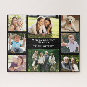 Grandpa Photo Collage Jigsaw Puzzle