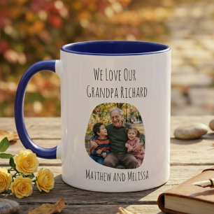 Grandpa Photo Gift for Him Mug