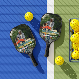 Grandpa Pickleball Legend   Custom Photo Paddle