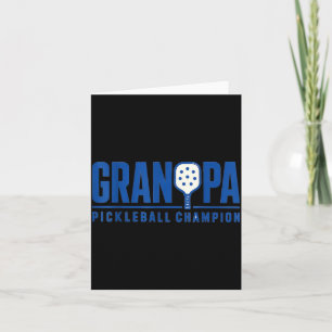 Grandpa Pickleball Sport Style Paddle Player Card