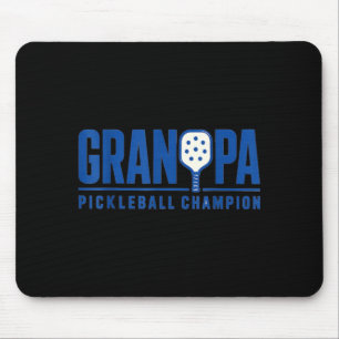 Grandpa Pickleball Sport Style Paddle Player Mouse Mat