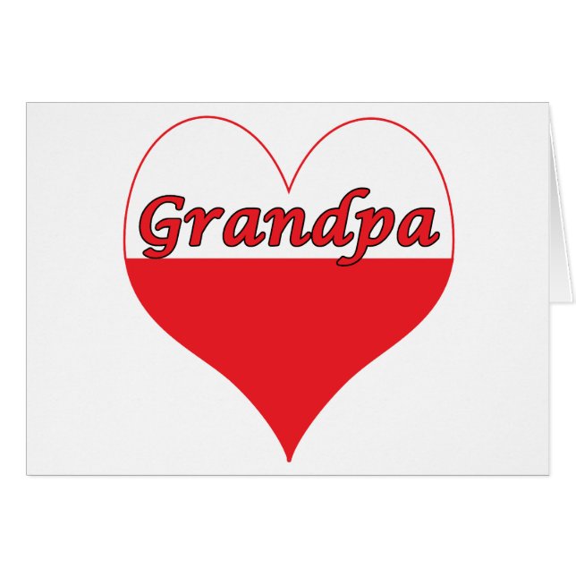 Grandpa Polish Heart (Front Horizontal)