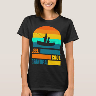 Grandpa Reel Cool Grandfather Fishing T-Shirt