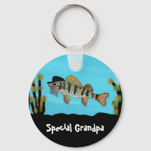 Grandpa Rocks keychain
