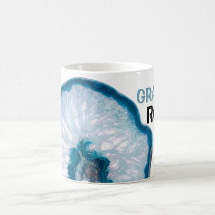 *~* GRANDPA ROCKS Lapidary -  Stone Crystal Agate Coffee Mug