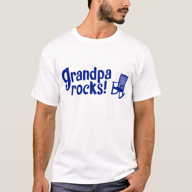 Grandpa Rocks T-Shirt (Front)