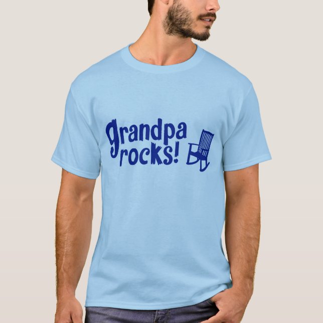 Grandpa Rocks T-Shirt (Front)