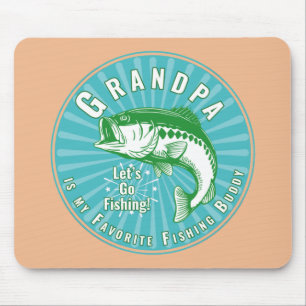 Grandpa’s Favorite Fishing Buddy Mouse Mat