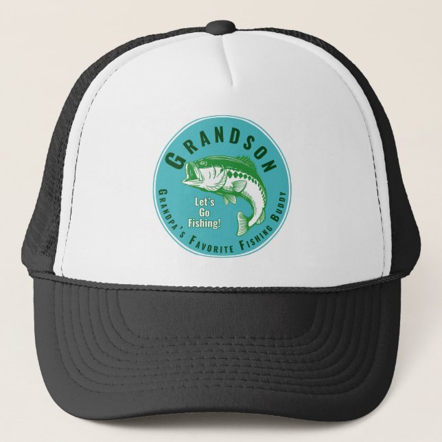 Grandpa’s Favorite Fishing Buddy Trucker Hat (Front)