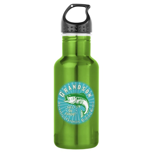 Grandpa’s Favourite Fishing Buddy 532 Ml Water Bottle (Front)