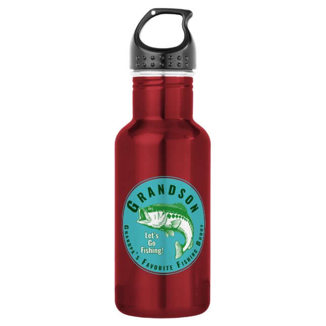 Grandpa’s Favourite Fishing Buddy 532 Ml Water Bottle (Front)