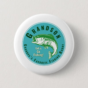 Grandpa’s Favourite Fishing Buddy 6 Cm Round Badge