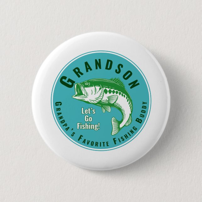 Grandpa’s Favourite Fishing Buddy 6 Cm Round Badge (Front)