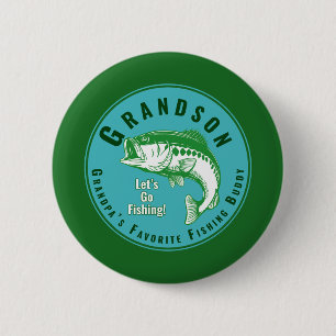 Grandpa’s Favourite Fishing Buddy 6 Cm Round Badge