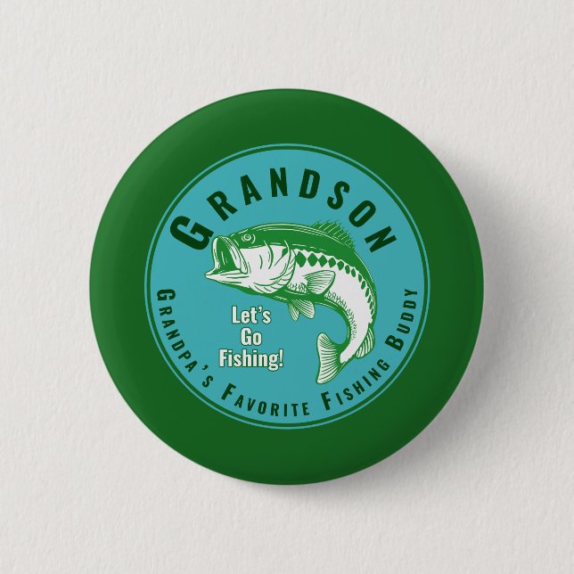 Grandpa’s Favourite Fishing Buddy 6 Cm Round Badge (Front)