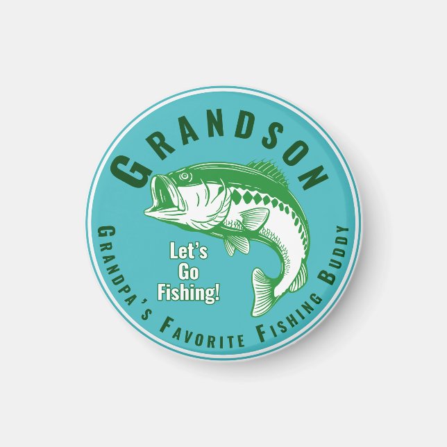 Grandpa’s Favourite Fishing Buddy Magnet (Front)