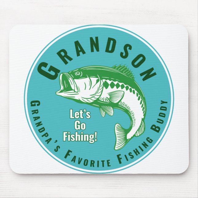 Grandpa’s Favourite Fishing Buddy Mouse Mat (Front)