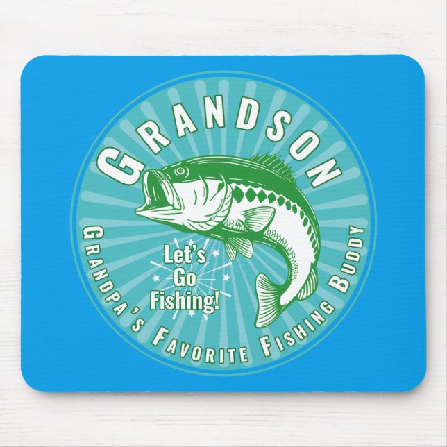 Grandpa’s Favourite Fishing Buddy Mouse Mat (Front)