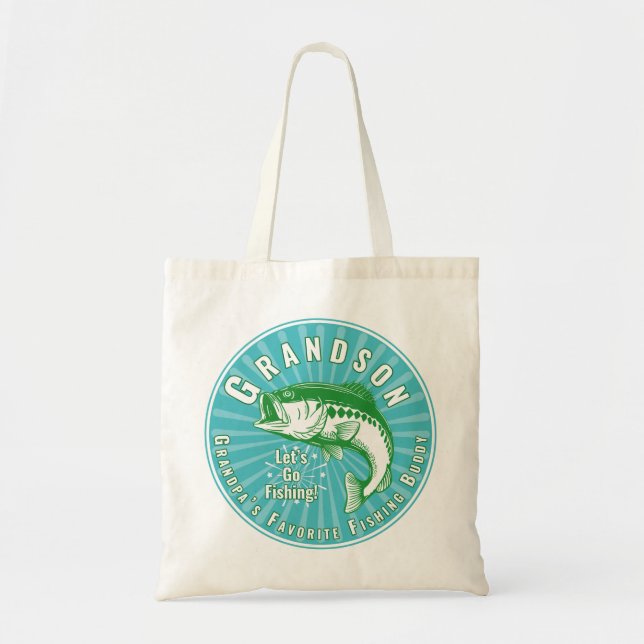 Grandpa’s Favourite Fishing Buddy Tote Bag (Front)