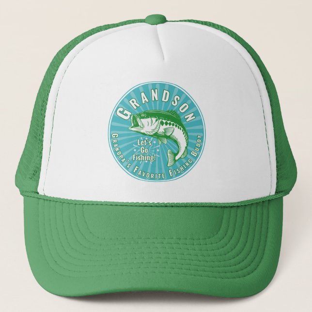 Grandpa’s Favourite Fishing Buddy Trucker Hat (Front)