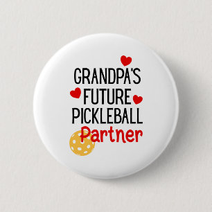 Grandpa S Future Ckleball Partner Granhild Toddler 6 Cm Round Badge