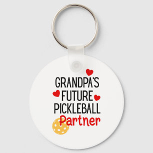 Grandpa S Future Ckleball Partner Granhild Toddler Key Ring