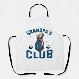 Grandpa’s Golf Club Gift Funny Apron