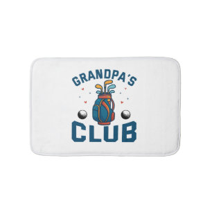 Grandpa’s Golf Club Gift Funny Bath Mat