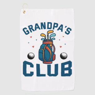 Grandpa’s Golf Club Gift Funny Golf Towel