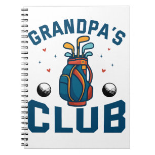 Grandpa’s Golf Club Gift Funny Notebook