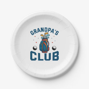 Grandpa’s Golf Club Gift Funny Paper Plate
