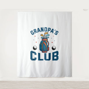 Grandpa’s Golf Club Gift Funny Tapestry