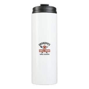 Grandpa’s Grill Crew Family BBQ Reunion Shirt Thermal Tumbler