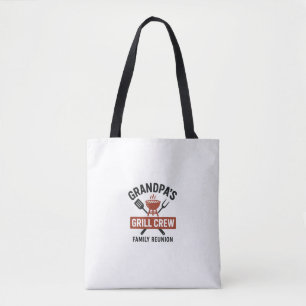 Grandpa’s Grill Crew Family BBQ Reunion Shirt Tote Bag