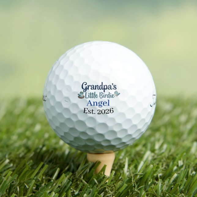 Grandpa’s Little Birdie Baby Keepsake Golf Ball (Insitu Tee)