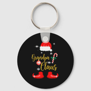 Grandpa Santa Claus Funny Family Christmas Pjs For Key Ring