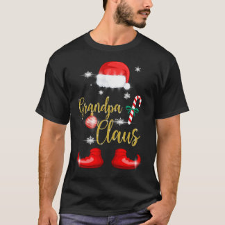 Grandpa Santa Claus Funny Family Christmas Pjs for T-Shirt