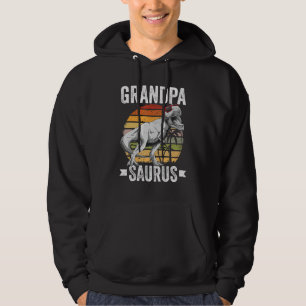 Grandpa Saurus Dinosaur Grandpasaurus Family Match Hoodie