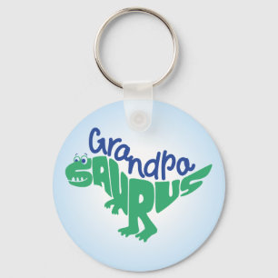Grandpa Saurus Graphic Key Ring