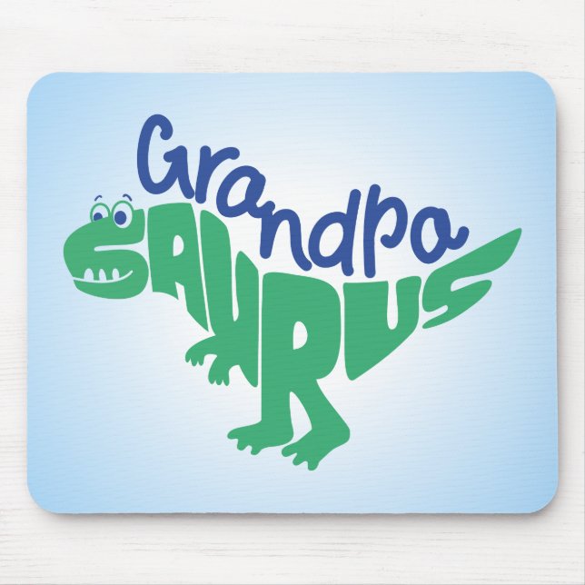 Grandpa Saurus Graphic Mouse Mat (Front)