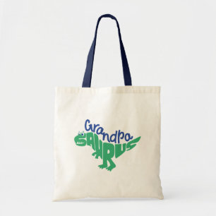 Grandpa Saurus Graphic Tote Bag