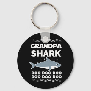 Grandpa Shark Doo Doo Doo Matching Family Key Ring
