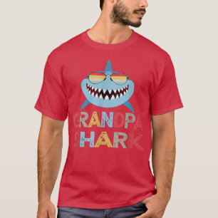 Grandpa Shark funny present for Granddad from Gran T-Shirt