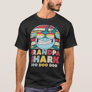 Grandpa Shark  Gift For Grandad  T-Shirt
